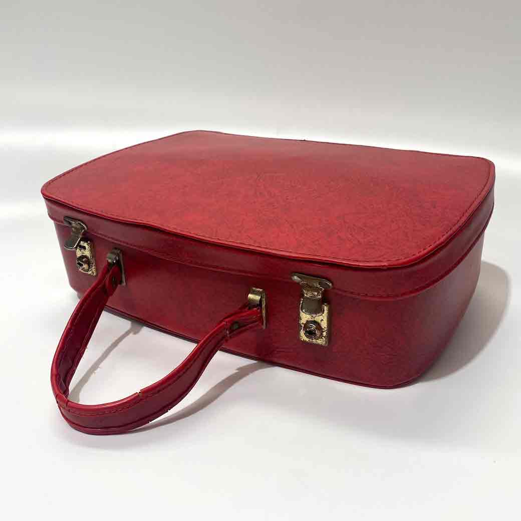 SUITCASE, Small Red -1960-70s
